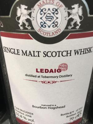 Ledaig 2008 MoS Bourbon Hogshead 55.8% 700ml