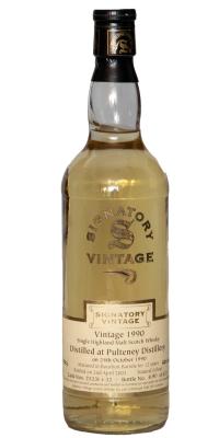 Old Pulteney 1990 SV Vintage Collection Bourbon Barrels 25231 + 32 43% 700ml