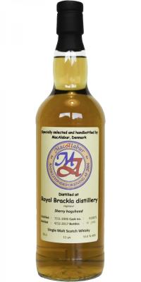 Royal Brackla 2006 MacA Sherry Hogshead #310875 56.8% 700ml