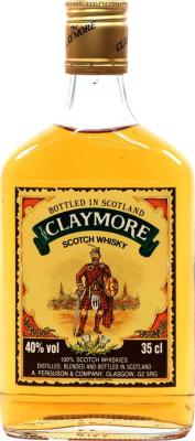 The Claymore Scotch Whisky AF&C Bottled in Scotland 40% 350ml