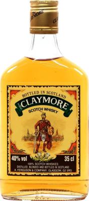 The Claymore Scotch Whisky AF&C Bottled in Scotland 40% 350ml