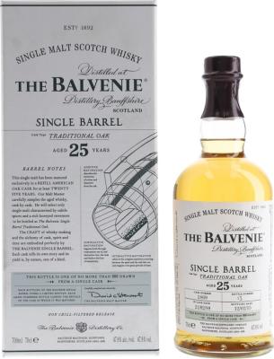 Balvenie 1989 Single Barrel Traditional Oak Cask no.1869 25yo 47.8% 700ml