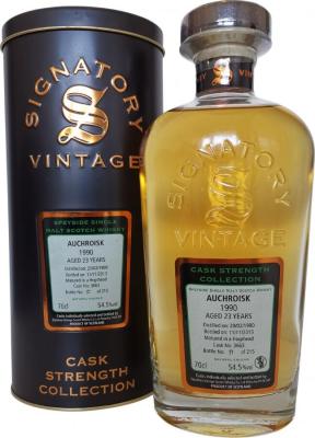 Auchroisk 1990 SV Cask Strength Collection 23yo #3663 54.5% 700ml