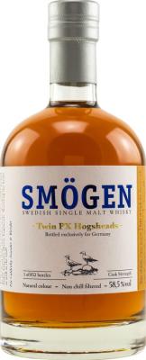 Smogen 6yo Twin PX Hogsheads 41+43/2014 Exclusively for Germany 58.5% 500ml