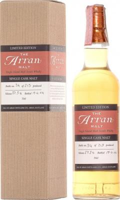 Arran 1996 Limited Edition Single Cask Malt 57.5% 700ml