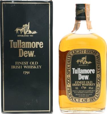Tullamore Dew Finest Old Irish Whisky 1791 Specially Light Irish Whisky 40% 750ml