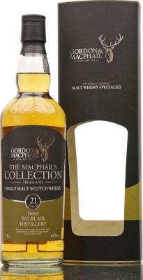 Balblair 21yo GM The MacPhail's Collection 43% 700ml