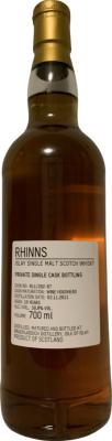 Rhinns 2011 Private Single Cask Bottling Wine Hogshead 58.9% 700ml