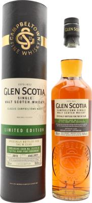 Glen Scotia 2015 1st Fill Ruby Port Hogshead The W Club 55.8% 700ml