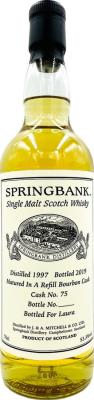 Springbank 1997 Private Bottling Refill Bourbon Cask #75 Laura 53.3% 700ml