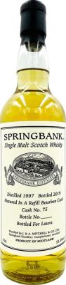Springbank 1997 Private Bottling Refill Bourbon Cask #75 Laura 53.3% 700ml