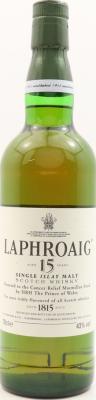 Laphroaig 15yo HRH The Prince of Wales Donated to the Cancer Relief Macmillan Fund 43% 700ml