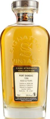 Port Dundas 1996 SV Cask Strength Collection #128353 59% 700ml
