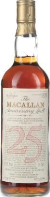 Macallan 1958 The Anniversary Malt Simac GmbH Aschaffenburg 43% 750ml