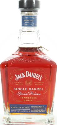 Jack Daniel's Single Barrel Heritage Barrel Heavy Toast White Oak Barrels 18-6316 50% 750ml