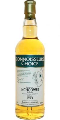 Inchgower 1993 GM Connoisseurs Choice Refill Sherry Hogsheads 43% 700ml