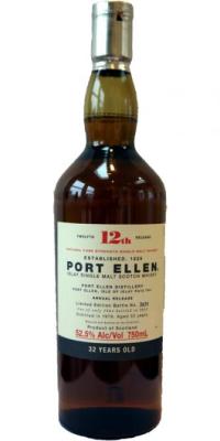 Port Ellen 12th Release Diageo Special Releases 2012 American and European Oak Casks 52.5% 750ml