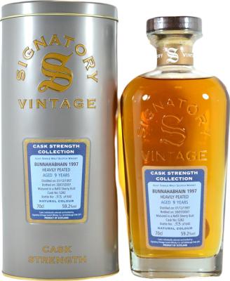 Bunnahabhain 1997 SV Cask Strength Collection Heavily Peated 9yo Refill Sherry Butt #5282 59.2% 700ml