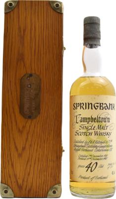 Springbank 1950 40yo 46% 750ml