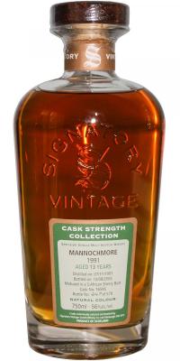 Mannochmore 1991 SV Cask Strength Collection South African Sherry Butt #16595 56% 750ml