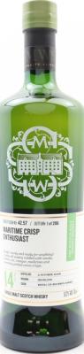 Tobermory 2006 SMWS 42.57 Maritime crisp enthusiast Refill Ex-Bourbon Barrel 57.2% 700ml