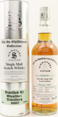 Glenlivet 2007 SV The Un-Chillfiltered Collection 1st Fill Sherry Butt #900239 46% 700ml