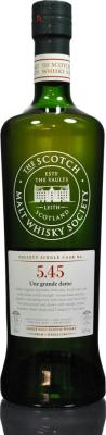 Auchentoshan 2000 SMWS 5.45 Une grande dame Refill Ex-Bourbon Hogshead 58% 700ml