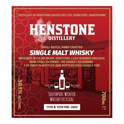 Henstone Distillery Single Malt Whisky Ex-Jim Beam 50.1% 700ml