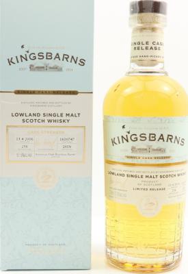 Kingsbarns 2016 Single Cask Release American Oak Bourbon Barrel #1610747 61.9% 700ml