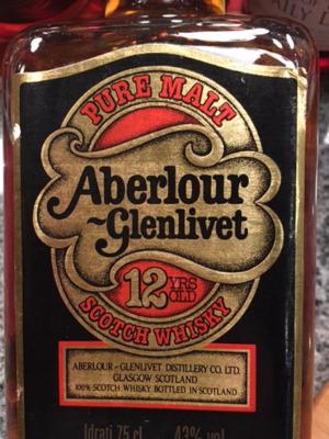 Aberlour 12yo Square Bottle Single Malt 86 proof 43% 750ml