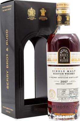 A Secret Speyside Distillery 2007 BR Sherry Hogshead Kirsch Import Germany 65.1% 700ml