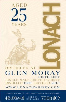 Glen Moray 1989 DT Lonach 46% 750ml