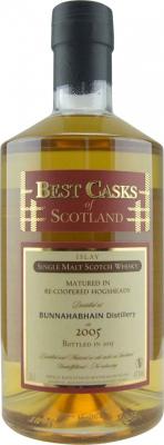 Bunnahabhain 2005 JB Best Casks of Scotland Re-Coopered Hogsheads 43% 700ml