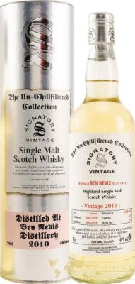Ben Nevis 2010 SV The Un-Chillfiltered Collection Refill Butt #127 46% 700ml