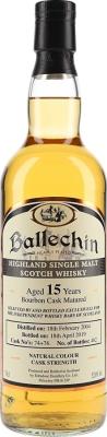 Ballechin 2004 Bourbon Cask Matured 74 + 76 52% 700ml