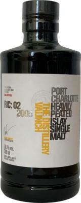 Port Charlotte 2005 RIC:02 The Distillery Valinch 1st fill Rioja Hogshead Distillery only 50.1% 500ml