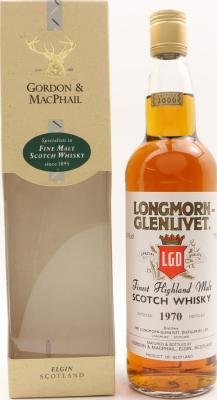 Longmorn 1970 GM Licensed Bottling 40% 700ml