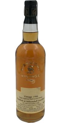 Miltonduff 1986 SV Vintage Collection Sherry Butt 14292 43% 700ml