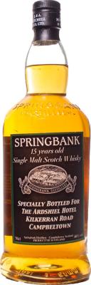 Springbank 15yo for The Ardshiel Hotel 46% 700ml