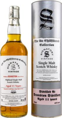 Deanston 2011SV The Un-Chillfiltered Collection 1st fill sherry butt Kirsch Import 46% 700ml