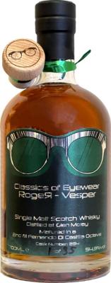 Glen Moray 2015 3W Classics of Eyewear Roger Vesper 2nd fill Bodega Fernando di Castilla octave Slijterij Post 54.3% 700ml