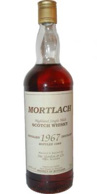 Mortlach 1967 JG 40% 750ml