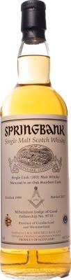 Springbank 1999 Private Bottling Bourbon Cask #303 52.7% 700ml