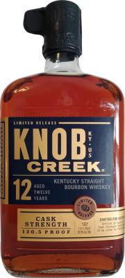 Knob Creek 12yo Cask Strength 60.25% 750ml