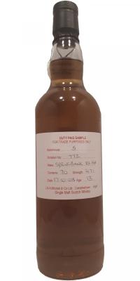 Springbank 2003 Duty Paid Sample For Trade Purposes Only Refill Sherry Hogshead Rotation 772 47.1% 700ml