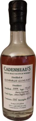 Glenburgie 2004 CA Sherry hogshead since August 2017 44.5% 200ml
