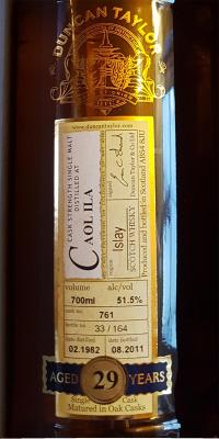 Caol Ila 1982 DT Rare Auld Oak Cask 761 51.5% 700ml
