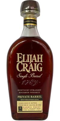 Elijah Craig 10yo New Charred White Oak Menlo Park & Division Liquor 65.95% 750ml