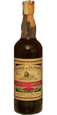 Glenlivet 1956 GM George & J.G. Smith's 40% 750ml