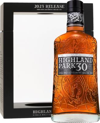 Highland Park 30yo 2023 Release Amer. + Europ. o. Sherry & Virgin o. Hogshead 45.1% 700ml